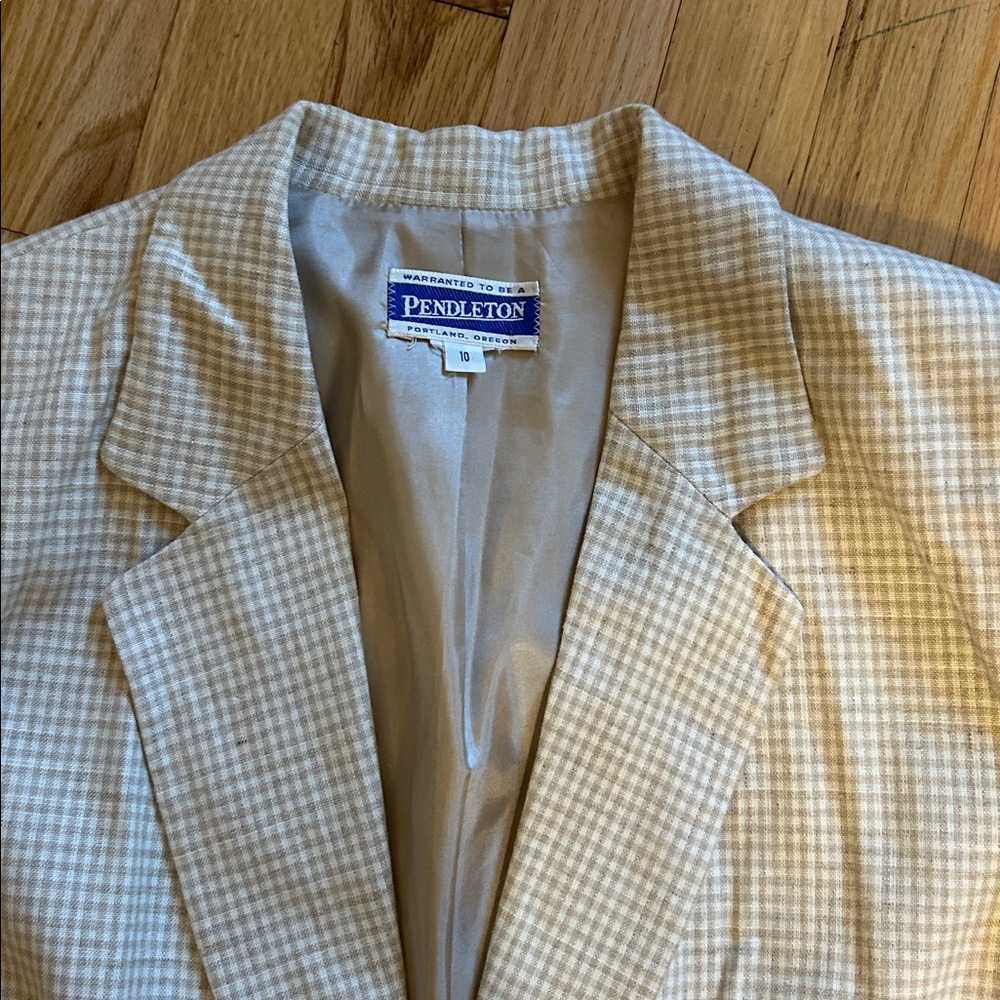 Vintage Pendleton Plaid Blazer